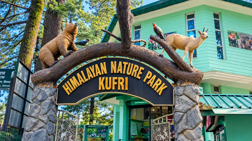 Entrance gate of Himalayan Nature Park in Kufri